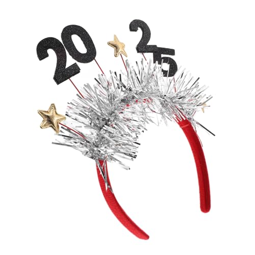 AKOOSY Neujahrs Party Haarreif mit Sternen Buntes Stirnband für Erwachsene Festliches Kopfschmuck Accessoire für Silvester und Themenpartys Robust und Komfortabel von AKOOSY