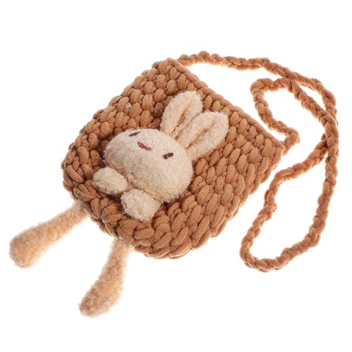 AKOOSY Niedliche Hasen Schultertasche für Mädchen Design Polyester Kompakte Ausreichend Platz für Münzen und Kleinigkeiten Verstellbarer Riemen zum Einkaufen Reisen und Feiern von AKOOSY
