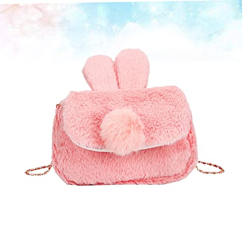 AKOOSY Niedliche Kaninchen Umhängetasche Plüsch Damen Crossbody Schultertasche mit Weichem Material Tragbare Rabbit Coin Bag für Alltag Einkaufen und Freizeit Vielseitige Mädchen Tasche von AKOOSY