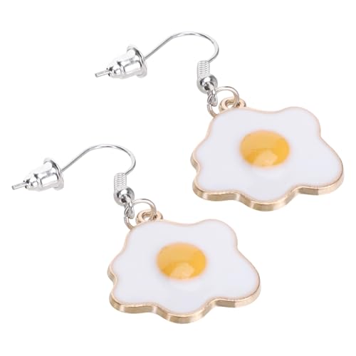 AKOOSY Eier Ohrringe Pochierte Eier Charm Dangler Ohr Anhänger Ohrringe Ohrschmuck von AKOOSY