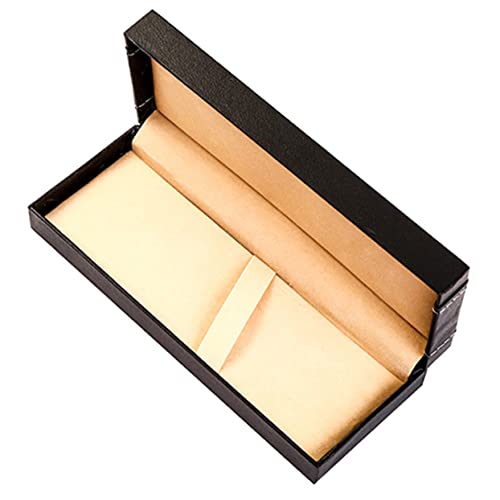 AKOOSY PU Material Füllfederhalter Etui Schwarz Dekorativer Stifte Organizer Hochwertiger Schreibwaren Geschenkbox Kompakte Langlebige Aufbewahrungsbox für Büro Schule von AKOOSY