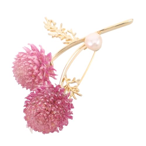 AKOOSY Pearl Flower Brooch Pin Elegant Eternal Floral Lapel Pin für Damen Anstecknadel Hochzeit Bankett Party Schal Kleid Accessoire von AKOOSY