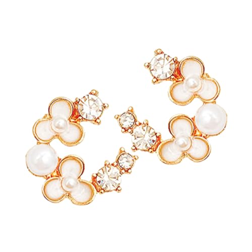 AKOOSY Pearl Flower Ohrstecker Damen Sommer Frühling Leicht Elegant Modisch Schmuck Für Alltag Dating AKOOSY Pearl Flower Ohrstecker Damen Sommer Frühling Leicht Elegant Modisch Schmuck Für Alltag Dating von AKOOSY