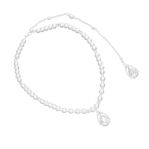 AKOOSY Perlenanhänger Halskette mit Quaste für Damen Kette für Brautmode Hochzeiten Partys Besondere Anlässe Sterling Modisches Design AKOOSY Perlenanhänger Halskette mit Quaste für Damen Kette für Brautmode Hochzeiten Partys Besondere Anlässe Sterling Modisches Design von AKOOSY