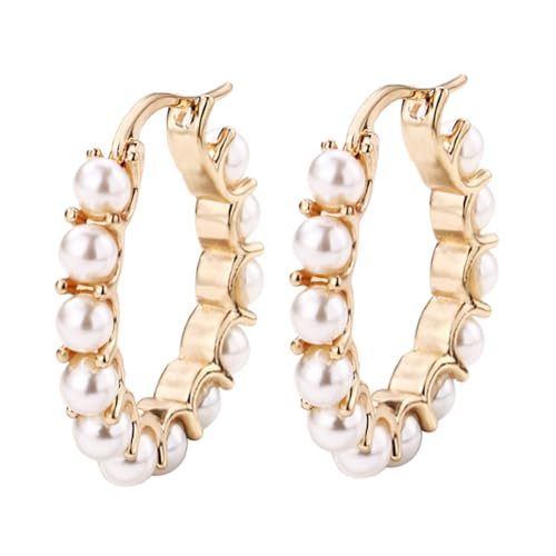 AKOOSY Perlenohrringe Damen Creolen mit Edlem Design Leichte Ohrstecker für Alltag und Besondere Anlässe Vielseitig Kombinierbar Hochwertiger Schmuck für Damen AKOOSY Perlenohrringe Damen Creolen mit Edlem Design Leichte Ohrstecker für Alltag und Besondere Anlässe Vielseitig Kombinierbar Hochwertiger Schmuck für Damen von AKOOSY