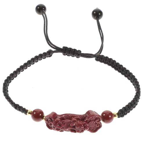 AKOOSY Pi Yao Feng Shui Armband Damen Herren Handgefertigtes Glücksarmband mit Verstellbarem Geflochtenem Band Asiatisches Amulett für Reichtum und Schutz Geschenkideen für Frauen und von AKOOSY