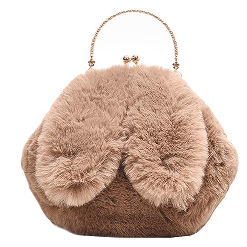 AKOOSY Plüsch Crossbody Bag Damen mit Modischen Hasenohren Leichte Umhängetasche Weichem Material Kompakte für Party Hochzeit Alltag Stylische und Praktische Schultertasche AKOOSY Plüsch Crossbody Bag Damen mit Modischen Hasenohren Leichte Umhängetasche Weichem Material Kompakte für Party Hochzeit Alltag Stylische und Praktische Schultertasche von AKOOSY