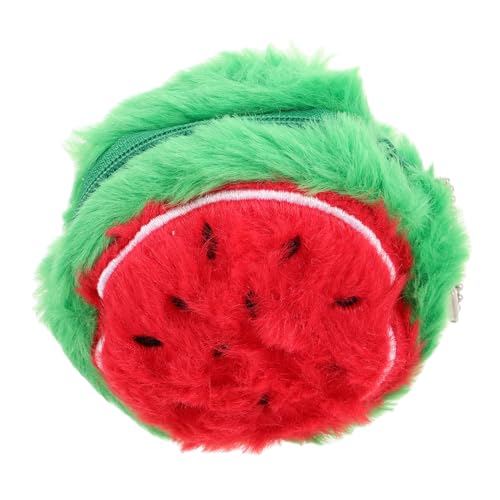 AKOOSY Plüsch Westmelon Münzbeutel Kinderleichtes Portemonnaie Weiches Material Vielseitig als Rucksackanhänger Mädchen Robuste Verarbeitung Niedliches Design von AKOOSY