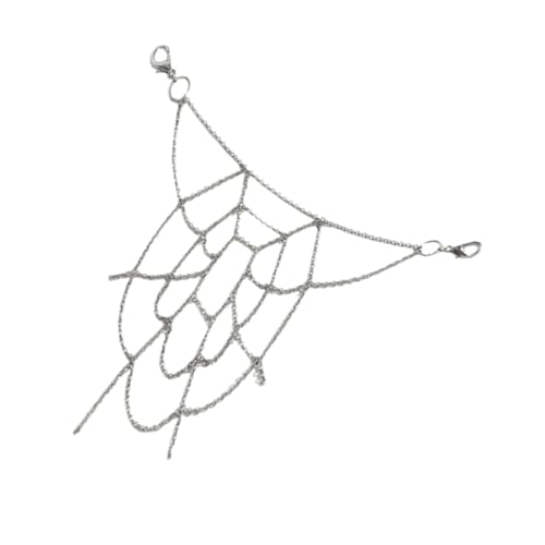 AKOOSY Punk Hosenkette mit Spider Web Design Metall Ketten Gürtel Langlebige Jeans Kette für Damen und Herren Auffälliges Gothic Accessoire Einfach Abnehmbar Modischer Streetwear Stil von AKOOSY