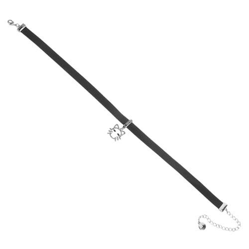 AKOOSY Punk Style Choker Halskette Verstellbarer Kunstleder Gothic Strass für Mädchen Alltag und Party von AKOOSY