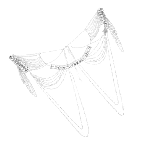 AKOOSY Damen Schulterkette Aus Legierung Mit Quaste Frauen Körperkette Für Kleidung Schmuck Zubehör Leicht Tragbar von AKOOSY