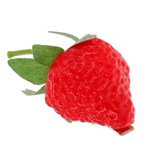 AKOOSY Realistischer Erdbeer Haarclip Damen Haarspange Früchte Design Hautfreundlich Komfortabel Modisch für Alltag Party Hochzeit von AKOOSY