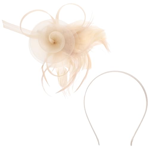 AKOOSY Retro Haarband Stirnband Für Festival Flapper Mädchen Kopfschmuck Braut Fascinator Kopfbedeckung Haarschmuck Für Mädchen Haardekor Retro Stirnband von AKOOSY