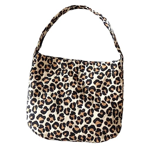 AKOOSY Retro Leopardenmuster Umhängetasche für Damen Große Kapazität Leichtes Design Stylische Handtasche AKOOSY Retro Leopardenmuster Umhängetasche für Damen Große Kapazität Leichtes Design Stylische Handtasche von AKOOSY