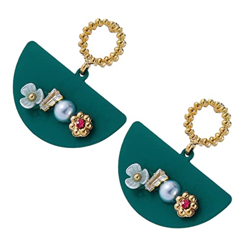 AKOOSY Retro-ohrringe Aus Hochwertigen Materialien Attraktive Ohrstecker Mit Perlen-blumen-design Stilvoller Schmuck Für Anlässe von AKOOSY