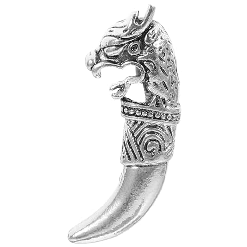 AKOOSY Retro Wolf Kopf Brosche Pin Anstecknadel Dekorative Anstecknadel für Hut und Kleidung Modisches Accessoire für Anzugkragen Individuelles Schmuckstück Hochwertiges Kostümzubehör von AKOOSY