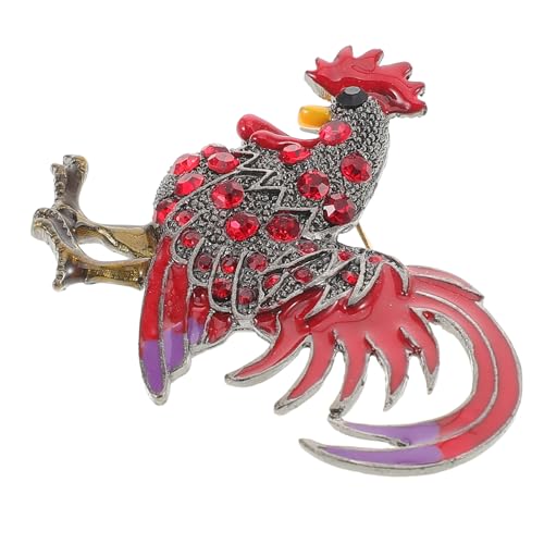 AKOOSY Rhinestone Hühnerbrosche Damen Anstecknadel Strass Schmuck für Kleidung Schal Lapel Pin Festliche Modeschmuck von AKOOSY