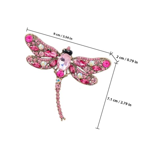 AKOOSY Rhinestone Libellen Brosche Pin mit Vintage Design Eleganter Anstecker für Mantel und Kleid Robustes Vielseitig für Damen Thanksgiving Kleidung Schmuck von AKOOSY