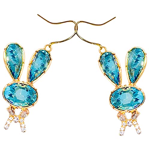 AKOOSY Rhinestone Ohrringe Damen Rabbit Shaped Ear Studs Ohrstecker Leicht Allergikerfreundlich Stilvoll für Festliche Anlässe und Alltag von AKOOSY