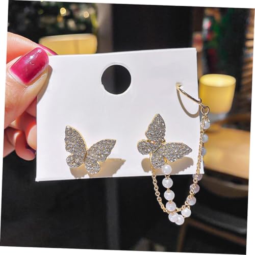 AKOOSY Rhinestone Schmetterling Ohrstecker Damen Ohrhänger Leicht Funkelnd Modisch von AKOOSY