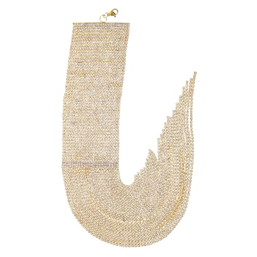 AKOOSY Rhinestone Wrap Armband und Fußkettchen Damen Mehrreihig mit Glitzer Quaste Schmuck für Frauen Elegantes Valentinstag und Festtage von AKOOSY