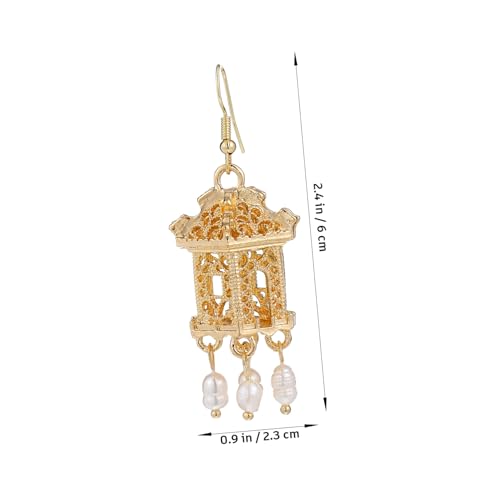 AKOOSY Romantische Damen Ohrhänger mit Goldenem Tassel design Modische Ohrschmuck für Party Alltag und Festliche Anlässe Auffällige Dangler Ohrringe Vielseitig Kombinierbar Eleganter von AKOOSY