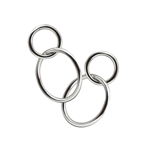 AKOOSY Runde Ohrringe Echt Silber Damen Ohrhänger Circle Ohrringe Silberfarben Leichtgewichtig Ohrschmuck Charakteristisch Exquisites Design von AKOOSY