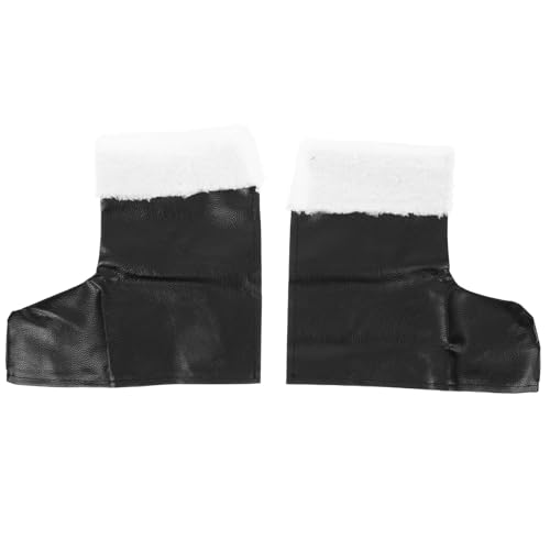 AKOOSY Santa Claus Stiefelüberzug Weihnachtskostüm Cosplay Schuhüberzieher Weihnachtsdeko Party Accessoire Strapazierfähig Vielseitig für Weihnachtsfeier von AKOOSY