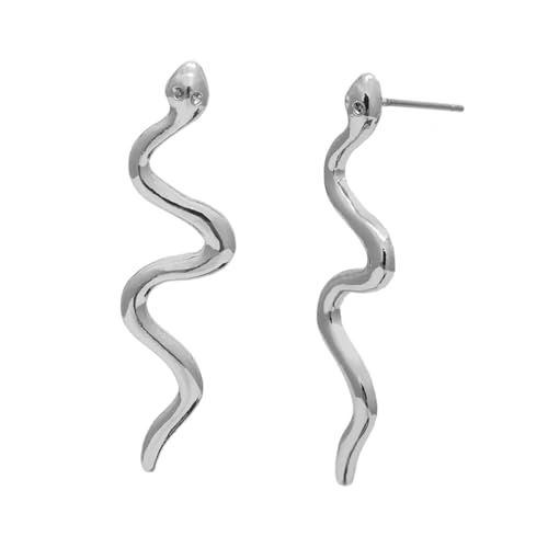 AKOOSY Schlangen Ohrringe aus Hochwertiger Legierung Modisches Design mit Geometrischer Schlange Filigraner Ohrschmuck für Damen Vielseitig Tragbar bei Party Valentinstag Geburtstag und von AKOOSY