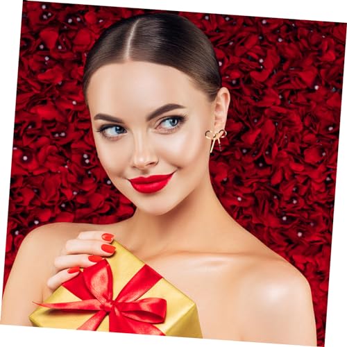 AKOOSY Schleifen Ohrstecker Damen Bowknot Ohrringe für Frauen und Mädchen Vielseitiger Schmuck für Hochzeit Party Valentinstag Geschenkidee von AKOOSY