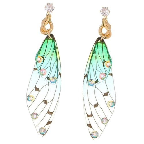 AKOOSY Schmetterlingsflügel Ohrringe Damen Dangle Ohrschmuck Verarbeitung Leicht Tragbar Modisch Für Erwachsene von AKOOSY