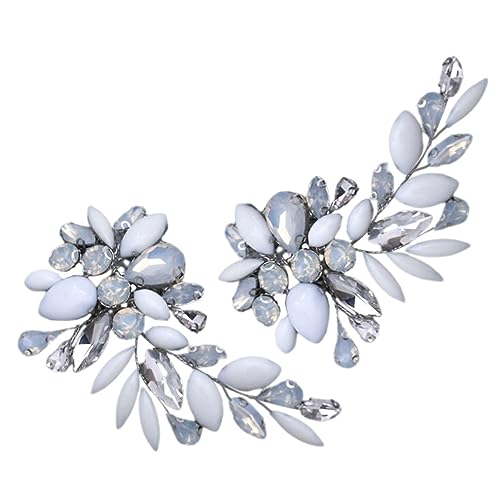 AKOOSY Schuhclips Mit Strass Für Hochzeits Festliche Anlässe Abnehmbare Dekorative Schuhaccessoires Für Pumps Und High Heels Für Frauen Und Bräute von AKOOSY