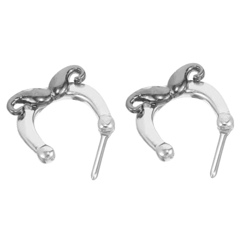 AKOOSY Septum Ring aus Edelstahl Nasenpiercing Schmuck Allergiefrei Langlebig Vielseitig Tragbar Modisches Mustache Design Passend für Nasen Knorpelpiercings Damen und Herren von AKOOSY