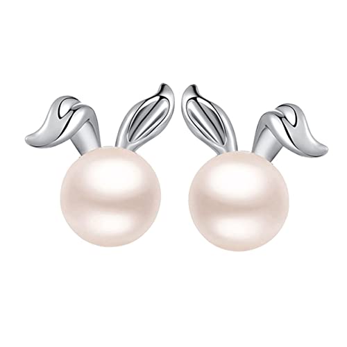 AKOOSY Perlentropfenohrringe Mit Cartoon-kaninchen-design Korrosionsbeständig Und Langlebig Damen-ohrschmuck Für Hochzeit Und Party Ohrringe Mit Perlen Für Besondere Anlässe von AKOOSY