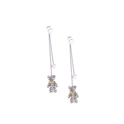 AKOOSY Silber Ohrstecker Damen mit Bunten Zirkonia Bären Anhängern Statement Ohrringe Perlen Designs Langlebig und Stilvoll für Frauen und Besondere Anlässe AKOOSY Silber Ohrstecker Damen mit Bunten Zirkonia Bären Anhängern Statement Ohrringe Perlen Designs Langlebig und Stilvoll für Frauen und Besondere Anlässe von AKOOSY