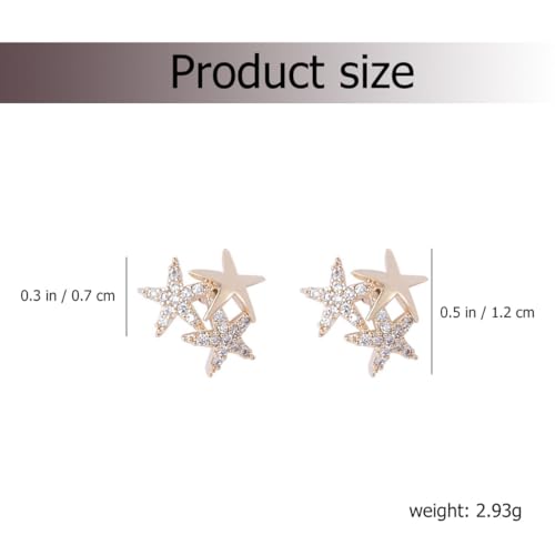 AKOOSY Silber Ohrstecker mit Zirkonia Fünf punkte stern Ohrringe Modischer Ohrschmuck für Damen Leicht und Langlebig für Alltag und AKOOSY Silber Ohrstecker mit Zirkonia Fünf punkte stern Ohrringe Modischer Ohrschmuck für Damen Leicht und Langlebig für Alltag und von AKOOSY