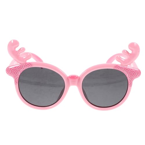 AKOOSY Sonnenbrille Verstellbar Leichte Partybrille mit Niedlichen Hirschgeweih-design für Mädchen Geburtstagsfeiern Modische Uv-schutz Partygläser Kunststoffrahmen von AKOOSY