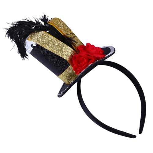 AKOOSY Stirnband Für Halloween Haarreif Plüsch Haarband Mini Hut Stirnband Haarschmuck Als Kostümaccessoire Oder Foto-requisit von AKOOSY