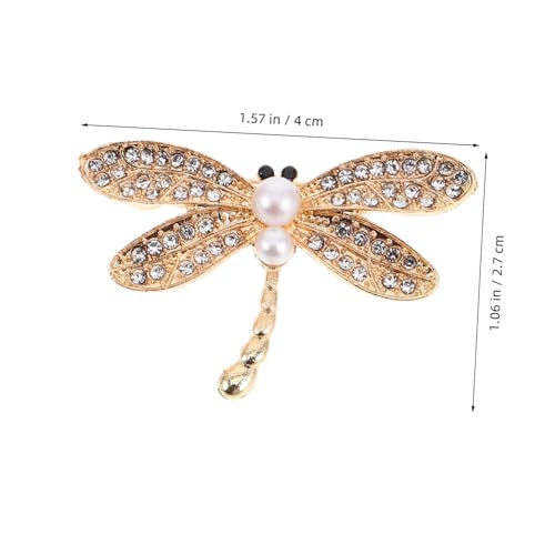 AKOOSY Strass Libellen Brosche Pin Damen Anstecknadel Schmuck für Kleidung Taschen Accessoire Stilvolle Schmuckverzierung Vielseitig Tragbar von AKOOSY