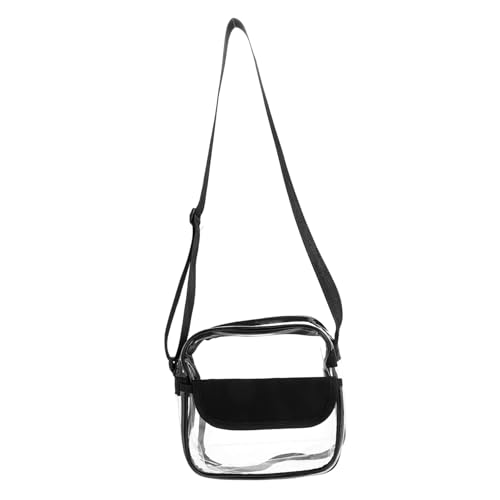 AKOOSY Transparente PVC Schultertasche Damen Crossbody Strandtasche Reise Umhängetasche Modisch Praktisch für Shopping Freizeit Sport Events von AKOOSY