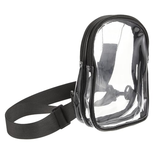 AKOOSY Transparente Sporttasche Damen Verstellbarer Gurt Leichte Crossbody Brusttasche Outdoor Sling Bag für Stadion Konzerte Reisen Kleine Essentials von AKOOSY