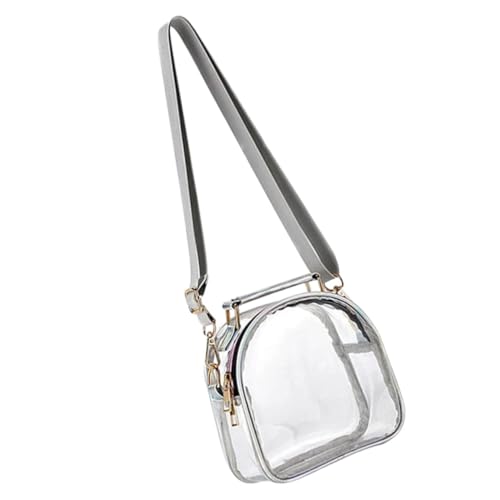 AKOOSY Transparente Umhängetasche Damen Handtasche PVC Mode Shopper Tasche Große Kapazität Alltagstasche Umweltfreundlich Geruchlos Weiß Tpu Material AKOOSY Transparente Umhängetasche Damen Handtasche PVC Mode Shopper Tasche Große Kapazität Alltagstasche Umweltfreundlich Geruchlos Weiß Tpu Material von AKOOSY