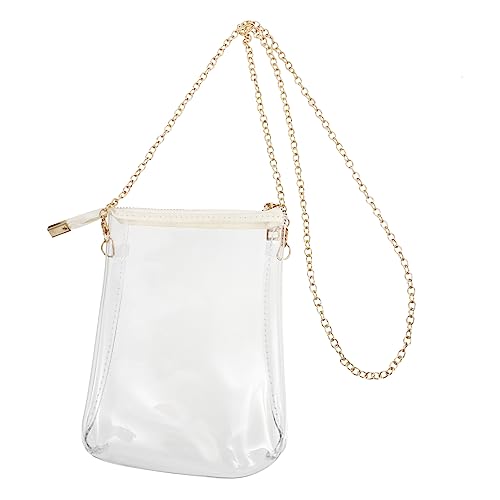 AKOOSY Transparente Umhängetasche für Damen Modischer Handybeutel mit Verstellbarem Schultergurt Mittelgroß für Smartphone Geldbörse Lippenstift Langlebig AKOOSY Transparente Umhängetasche für Damen Modischer Handybeutel mit Verstellbarem Schultergurt Mittelgroß für Smartphone Geldbörse Lippenstift Langlebig von AKOOSY