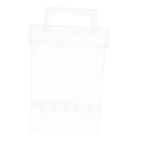 AKOOSY Transparentes Marker case mit Stabilem Sockel und Tragegriff Fächer Aufbewahrungsbox aus Kunststoff für Künstler Stifte Klarer Organizer für Skizzierstifte und Zeichenutensilien von AKOOSY