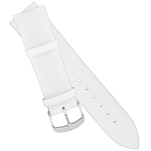 AKOOSY Uhrenarmband Weiß Verstellbar Ersatzband mit Schnalle Robust Passend für Herren Damen Alltag Freizeit Reise von AKOOSY