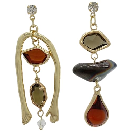 AKOOSY Unisex Ohrstecker Damen Teen Abstrakte Kunst Ohrschmuck Leichtes Legierungsmaterial Unregelmäßige Ohrhänger für Alltag und Party AKOOSY Unisex Ohrstecker Damen Teen Abstrakte Kunst Ohrschmuck Leichtes Legierungsmaterial Unregelmäßige Ohrhänger für Alltag und Party von AKOOSY