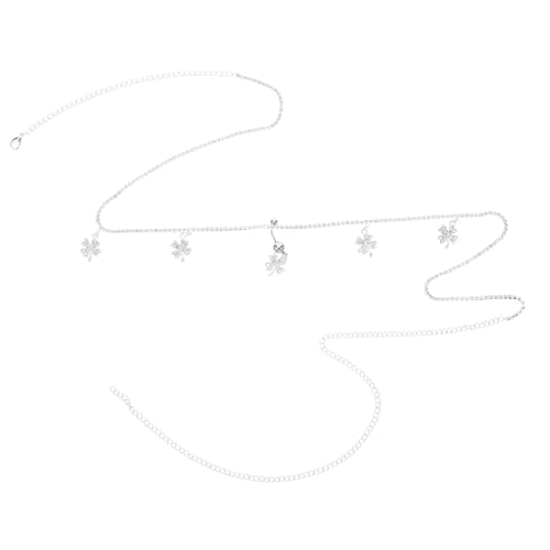 AKOOSY Bauchkette Mit Perlen Für Frauen Verstellbare Taillenkette Mit Anhänger Bauchschmuck Für Damen Körperschmuck Für Sommer Und Strand von AKOOSY