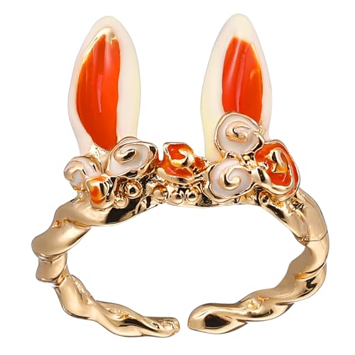 AKOOSY Verstellbarer Offener Hasenring Damen Tier Ohr Design Schmuck Modisches Accessoire für Party Cosplay Alltag AKOOSY Verstellbarer Offener Hasenring Damen Tier Ohr Design Schmuck Modisches Accessoire für Party Cosplay Alltag von AKOOSY