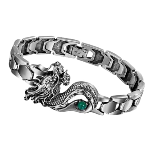 AKOOSY Verstellbares Dragon Year Armband aus Robustem Zinklegierung mit Detailliertem Drachenmuster Modisches Unisex Schmuckstück für Alltag und Festtage Stilvolle Herren und Damen von AKOOSY