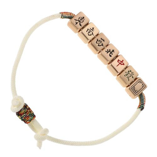 AKOOSY Mahjong-geflochtenes Armband Traditionelles Chinesisches Seilarmband Verstellbar Für Damen Und Herren Mit Orientalischem Flair von AKOOSY